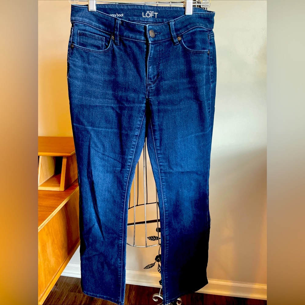 Ann Taylor Loft Curvy Sexy Boot Jeans 28/6 P
